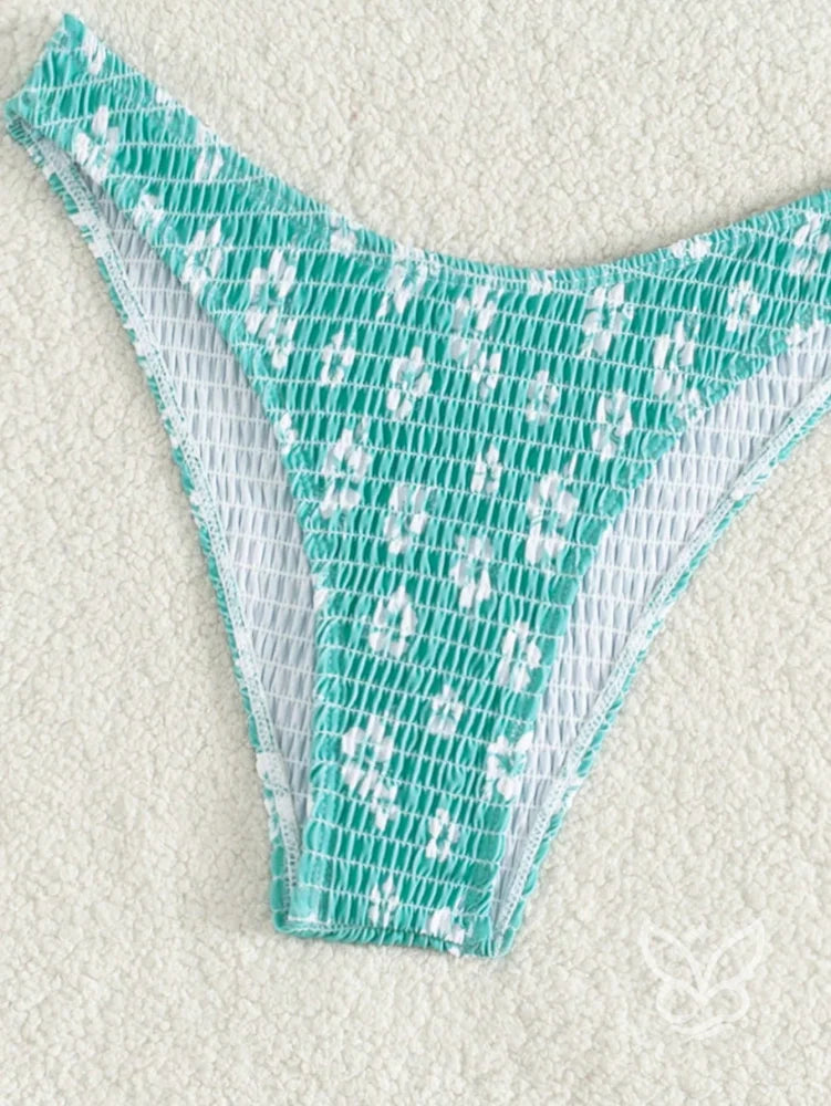 Biquíni Meia Taça Estampado Com Bojo Estruturado Biquíni Meia Taça Estampado Com Bojo Estruturado