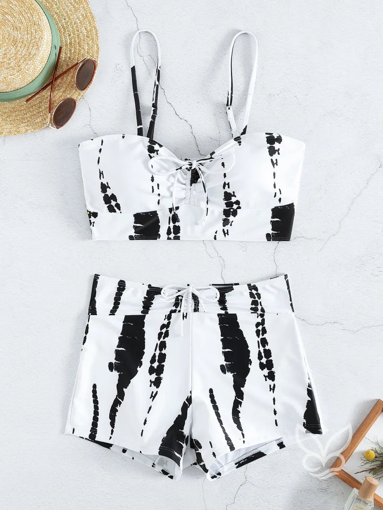 Biquíni Wireless Com Shorts E Cordão Ajustável Biquíni Wireless Com Shorts E Cordão Ajustável
