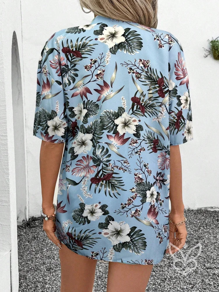 Conjunto Kimono Estampado Animal Print E Shorts Solto Conjunto Kimono Estampado Animal Print E Shorts Solto