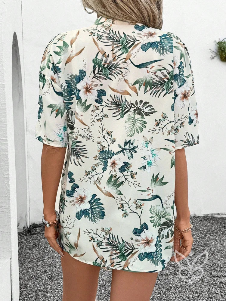 Conjunto Kimono Estampado Animal Print E Shorts Solto Conjunto Kimono Estampado Animal Print E Shorts Solto