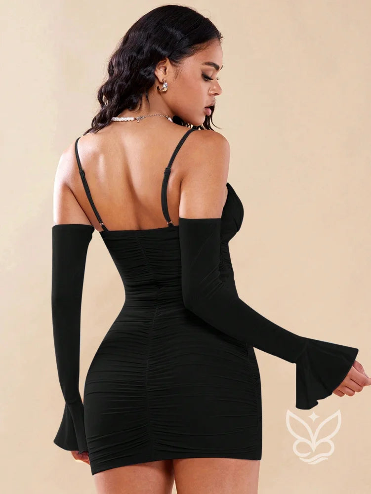 Vestido Bodycon Com Franzido No Busto E Decote Tomara Que Caia Vestido Bodycon Com Franzido No Busto E Decote Tomara