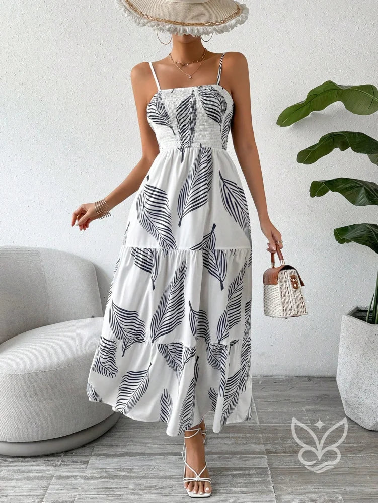 Vestido De Alças Finas Com Detalhe Franzido E Transpassado Vestido De Alças Finas Com Detalhe Franzido E Transpassado