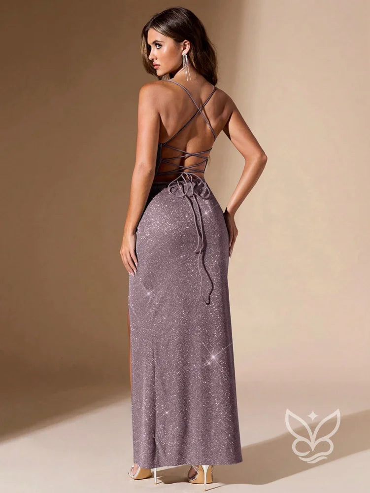Vestido Longo Tomara Que Caia Com Fenda Lateral Vestido Longo Tomara Que Caia Com Fenda Lateral