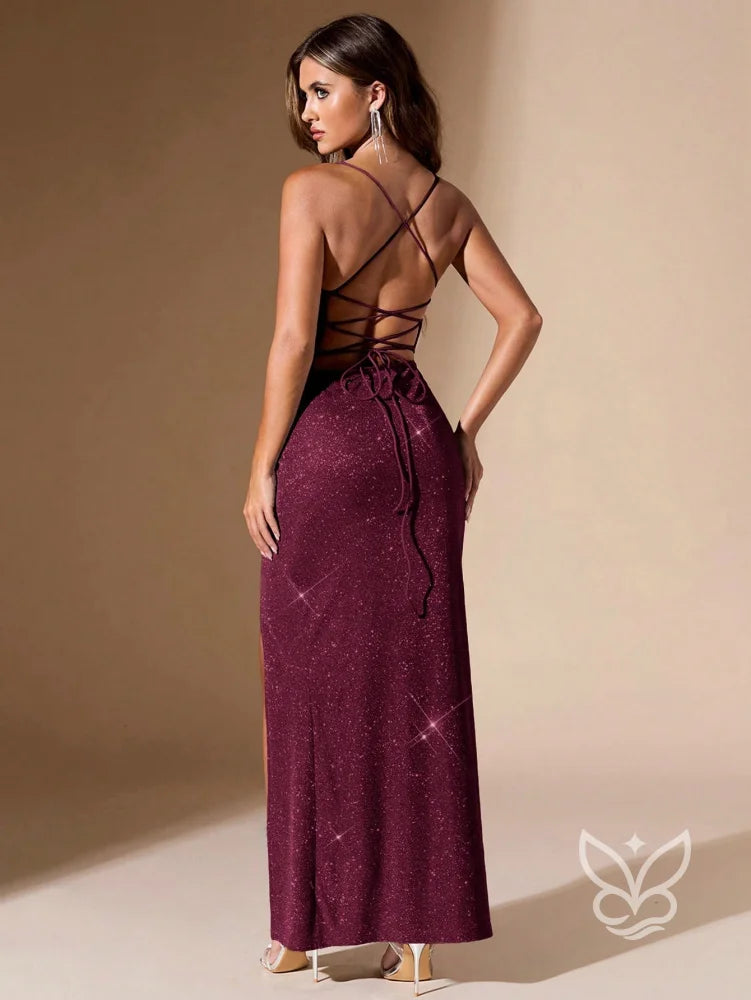 Vestido Longo Tomara Que Caia Com Fenda Lateral Vestido Longo Tomara Que Caia Com Fenda Lateral