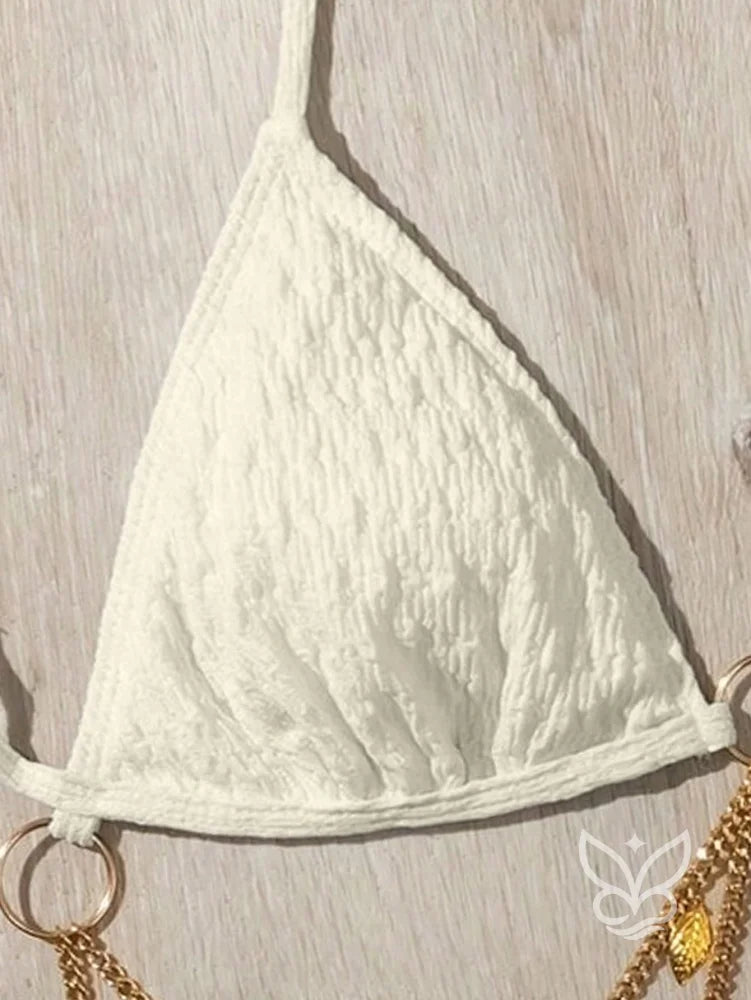 Biquíni Cortininha Com Correntes Decorativas Biquíni Cortininha Com Correntes Decorativas