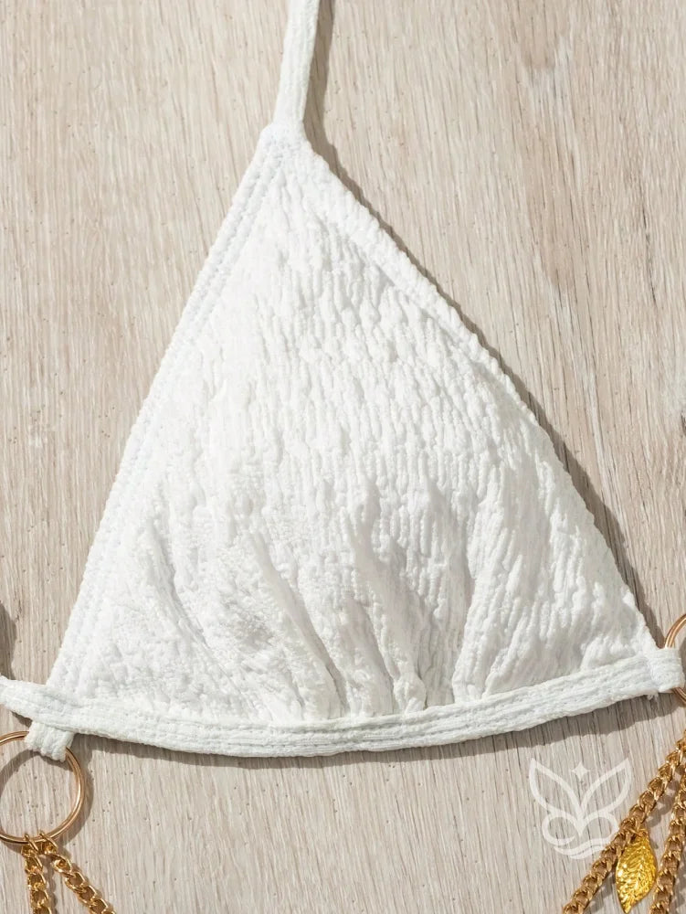 Biquíni Cortininha Com Correntes Decorativas Biquíni Cortininha Com Correntes Decorativas