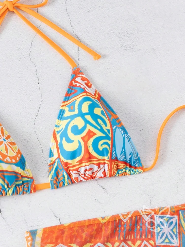 Biquíni Cortininha Meia Taça Com Franzido E Saída Chemise Biquíni Cortininha Meia Taça Com Franzido E Saída Chemise