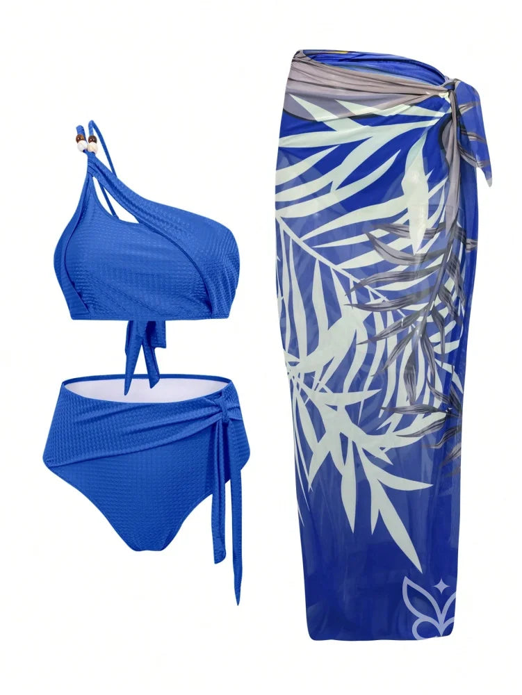 Biquíni Halter Com Top Separado E Saída Saia Praia Biquíni Halter Com Top Separado E Saída Saia Praia