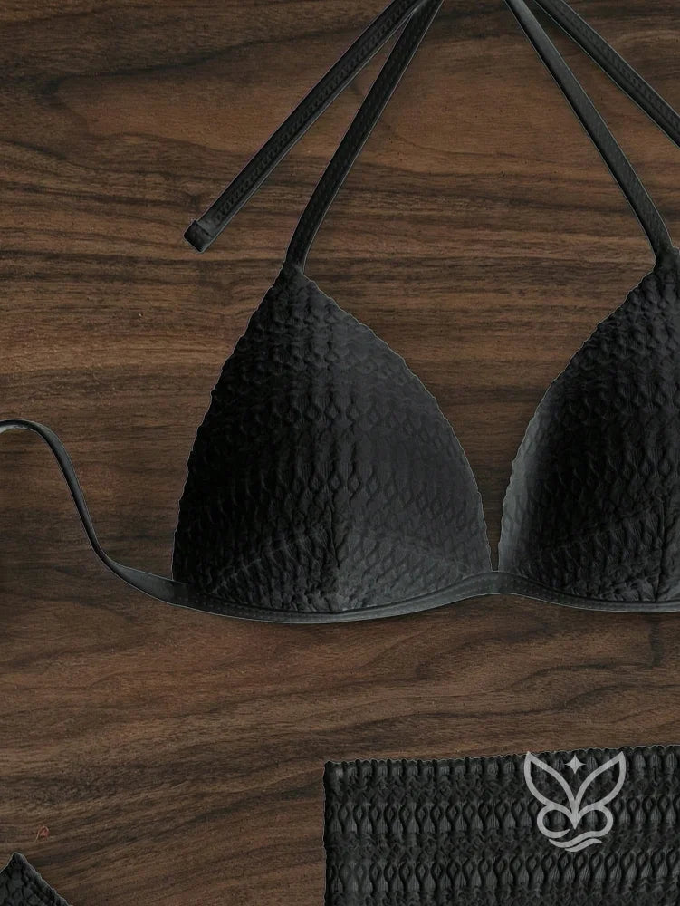 Biquíni Halter Sexy Com Saída Saia Praia Biquíni Halter Sexy Com Saída Saia Praia