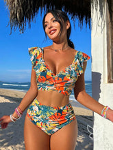 Biquíni Top Cropped Halter Com Cintura Alta Modeladora Laranja / PP Biquíni Top Cropped Halter Com Cintura Alta