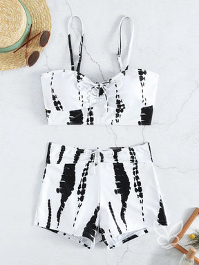 Biquíni Wireless Com Shorts E Cordão Ajustável Biquíni Wireless Com Shorts E Cordão Ajustável
