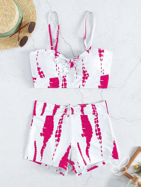 Biquíni Wireless Com Shorts E Cordão Ajustável Biquíni Wireless Com Shorts E Cordão Ajustável