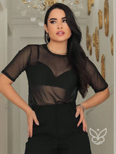 Blusa Manga Bufante Com Decote V E Detalhes Plissados Preto / PP Blusa Manga Bufante Com Decote V E Detalhes Plissados