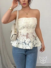 Blusa Peplum Sem Manga Cintura Franzida E Barra Em Camadas Damasco / PP Blusa Peplum Sem Manga Cintura Franzida E Barra