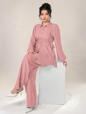 Conjunto Alfaiataria Blusa Botões Frente E Calça Conjunto Alfaiataria Blusa Botões Frente E Calça