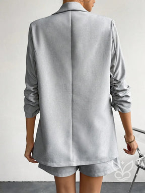 Conjunto Alfaiataria Com Blazer Encorpado E Top Tomara Que Caia Conjunto Alfaiataria Com Blazer Encorpado E Top Tomara