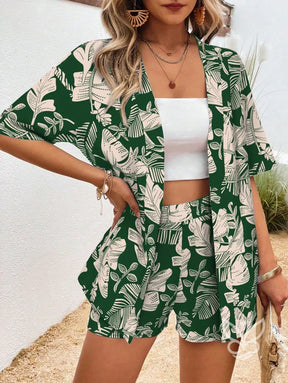 Conjunto Blusa Estampada e Short Charmoso Conjunto Blusa Estampada e Short Charmoso