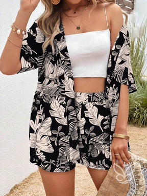 Conjunto Blusa Estampada e Short Charmoso Conjunto Blusa Estampada e Short Charmoso