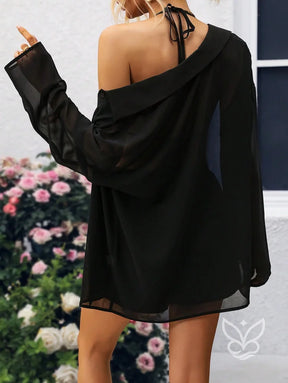 Conjunto Camisa Fluida com Top Cortininha e Short Casual Conjunto Camisa Fluida com Top Cortininha e Short Casual
