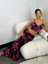 Conjunto Co-ord Estampado Com Alças Finas Preto / PP Conjunto Co-ord Estampado Com Alças Finas