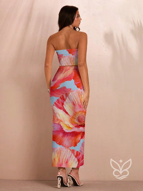 Conjunto Co-ord Estampado Com Top Tomara Que Caia Conjunto Co-ord Estampado Com Top Tomara Que Caia