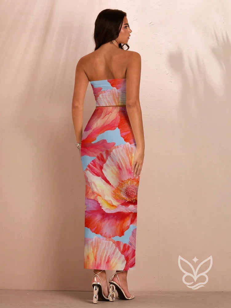 Conjunto Co-ord Estampado Com Top Tomara Que Caia Conjunto Co-ord Estampado Com Top Tomara Que Caia