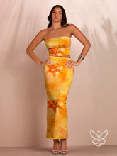 Conjunto Co-ord Estampado Com Top Tomara Que Caia Amarela / PP Conjunto Co-ord Estampado Com Top Tomara Que Caia