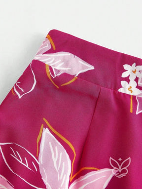 Conjunto Co-ord Estampado Floral Pantalona E Regata Larga Conjunto Co-ord Estampado Floral Pantalona E Regata Larga