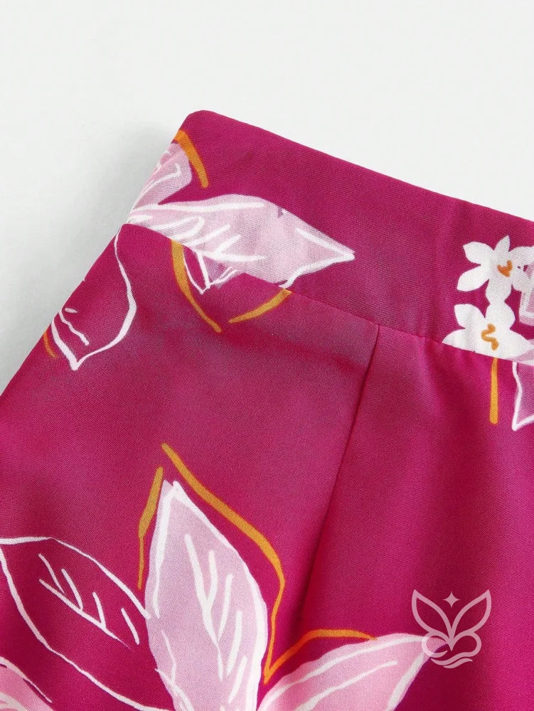 Conjunto Co-ord Estampado Floral Pantalona E Regata Larga Conjunto Co-ord Estampado Floral Pantalona E Regata Larga