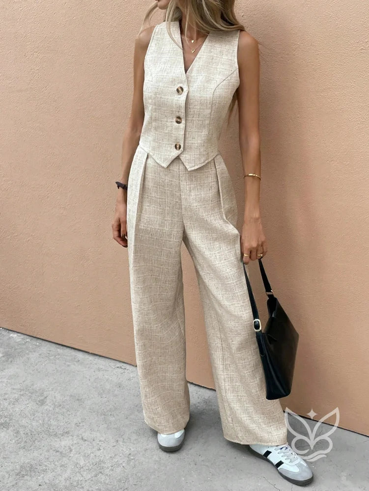 Conjunto Colete Abotoado E Calça Social Conjunto Colete Abotoado E Calça Social