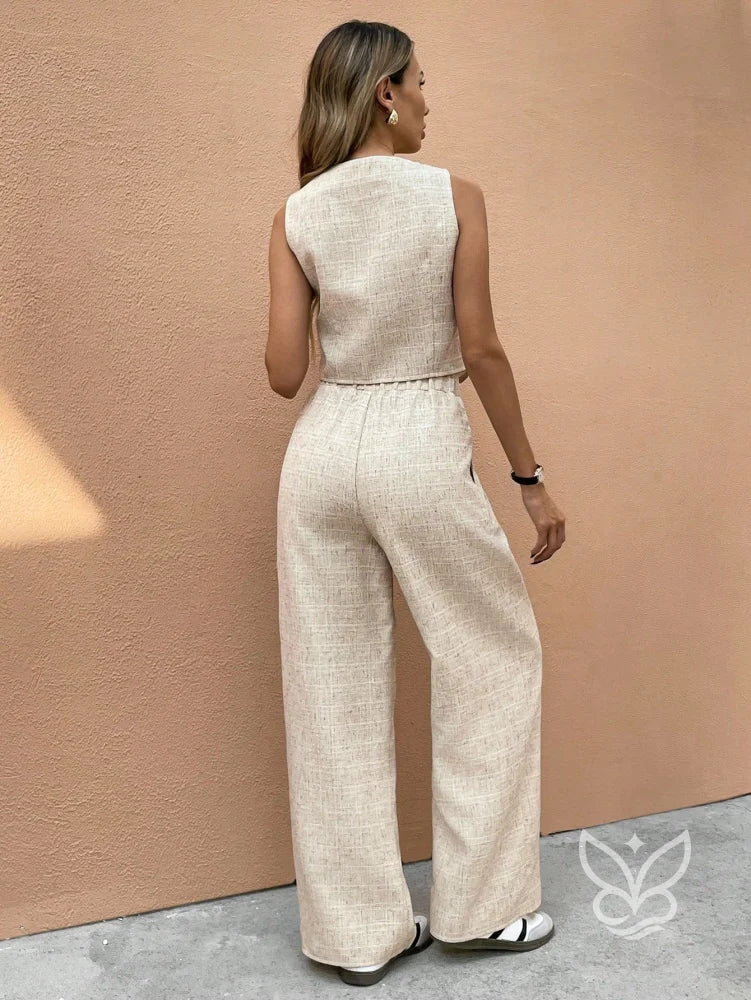 Conjunto Colete Abotoado E Calça Social Conjunto Colete Abotoado E Calça Social