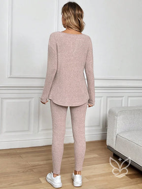 Conjunto Conforto Canelado com Blusa Longa e Calça Conjunto Conforto Canelado com Blusa Longa e Calça