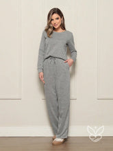 Conjunto Loungewear com Blusa Básica e Calça Wide Cinza / PP Conjunto Loungewear com Blusa Básica e Calça Wide