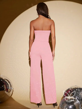 Conjunto Tubinho Sem Alças E Calça Pantalona Conjunto Tubinho Sem Alças E Calça Pantalona
