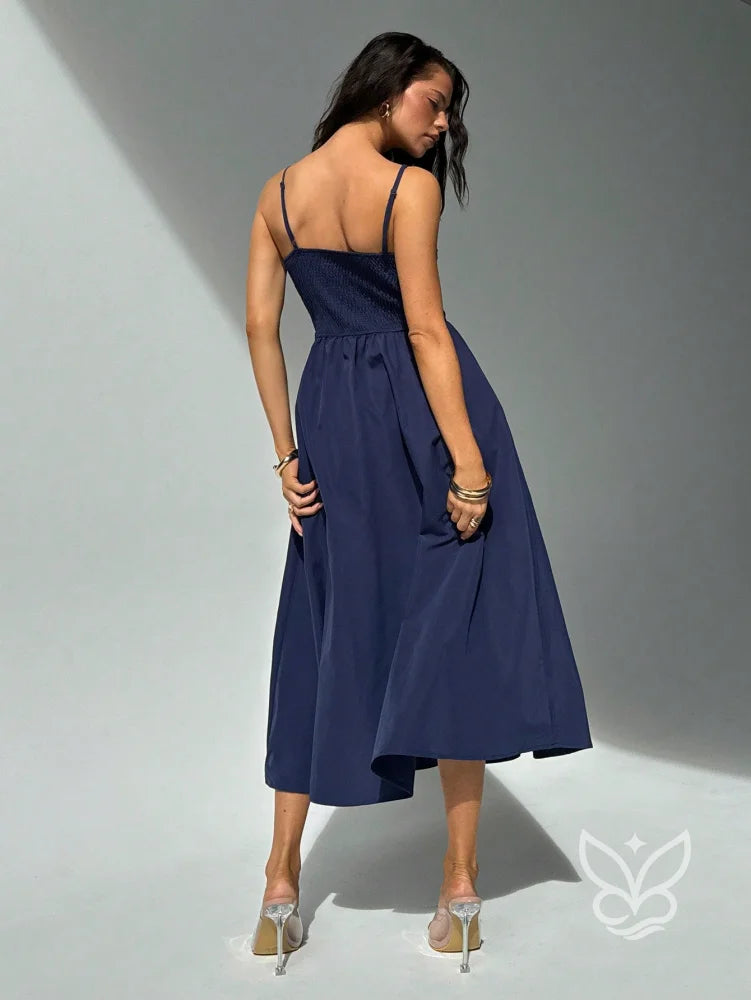 Vestido Cami Elegante Com Franzido No Busto E Design Bustier Vestido Cami Elegante Com Franzido No Busto E Design