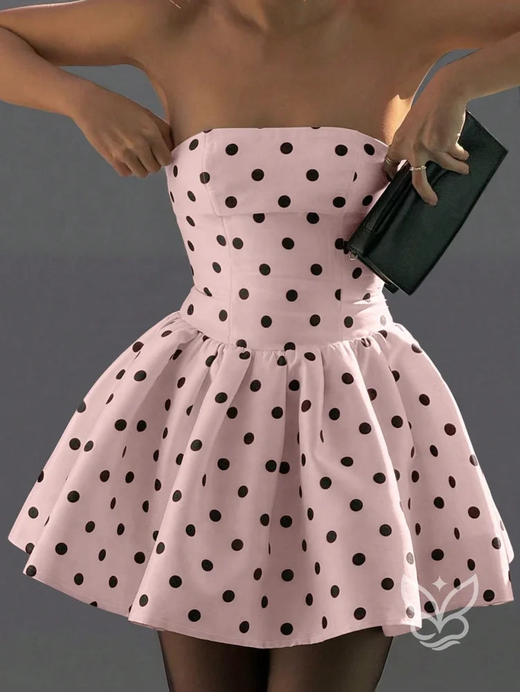 Vestido Curto Cropped Halter Cintura Franzida E Costas Borboleta Rosa Bebê / PP Vestido Curto Cropped Halter Cintura