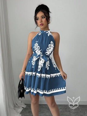 Vestido Curto Sem Manga Com Caimento Solto E Estilo Casual Vestido Curto Sem Manga Com Caimento Solto E Estilo Casual
