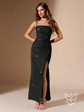 Vestido Longo Tomara Que Caia Com Fenda Lateral Vestido Longo Tomara Que Caia Com Fenda Lateral