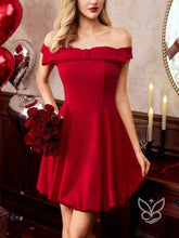 Vestido Ombro A Ombro Com Barra Bufante E Caimento Leve Vermelho / PP Vestido Ombro A Ombro Com Barra Bufante E