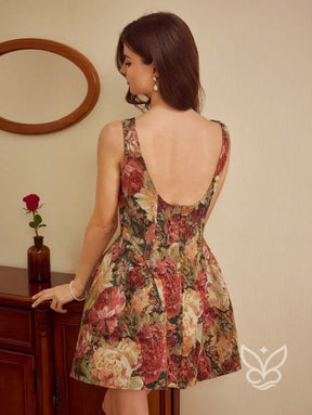 Vestido Tubinho Floral Com Estampa Vintage E Sofisticação Vestido Tubinho Floral Com Estampa Vintage E Sofisticação